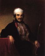 Asher Brown Durand Portrait of Isaac Edrebi of Morocco France oil painting artist